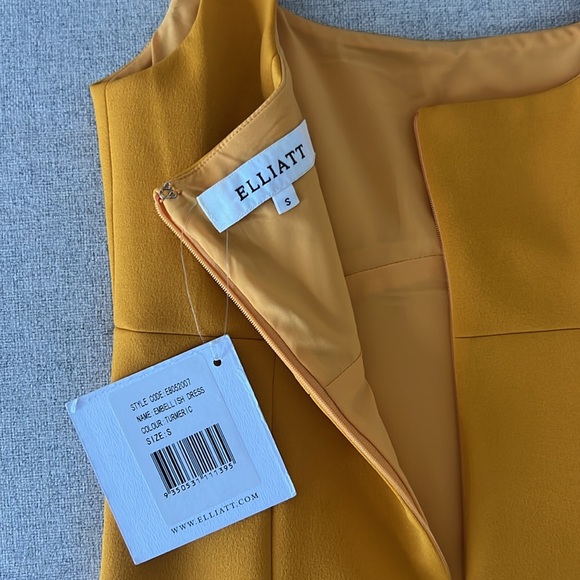 ELLIATT Embellish Dress in Turmeric - Never Worn - NWT - Size S - Picture 6 of 7